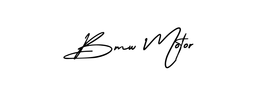 Use a signature maker to create a handwritten signature online. With this signature software, you can design (AmerikaSignatureDemo-Regular) your own signature for name Bmw Motor. Bmw Motor signature style 3 images and pictures png