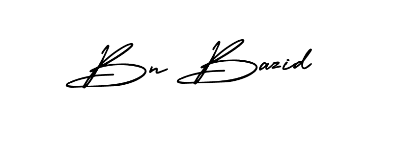Bn Bazid stylish signature style. Best Handwritten Sign (AmerikaSignatureDemo-Regular) for my name. Handwritten Signature Collection Ideas for my name Bn Bazid. Bn Bazid signature style 3 images and pictures png