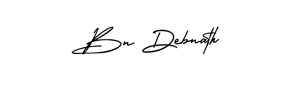 How to make Bn Debnath signature? AmerikaSignatureDemo-Regular is a professional autograph style. Create handwritten signature for Bn Debnath name. Bn Debnath signature style 3 images and pictures png