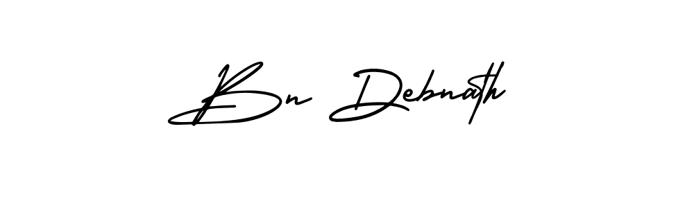 How to make Bn Debnath signature? AmerikaSignatureDemo-Regular is a professional autograph style. Create handwritten signature for Bn Debnath name. Bn Debnath signature style 3 images and pictures png