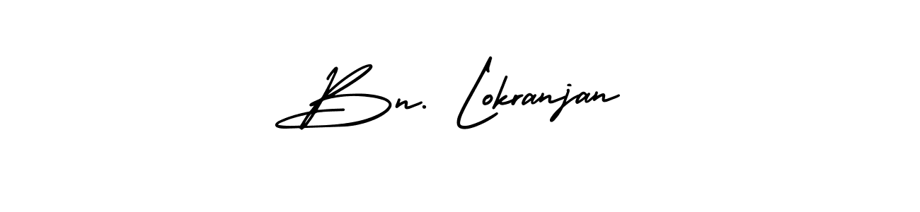 Make a beautiful signature design for name Bn. Lokranjan. With this signature (AmerikaSignatureDemo-Regular) style, you can create a handwritten signature for free. Bn. Lokranjan signature style 3 images and pictures png