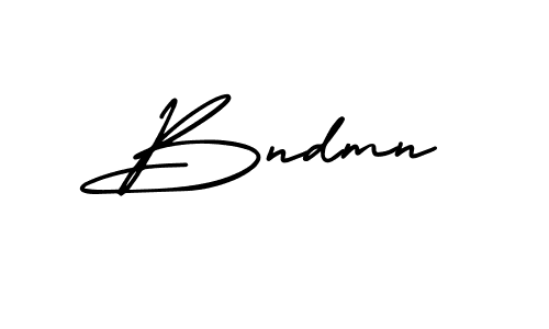 Design your own signature with our free online signature maker. With this signature software, you can create a handwritten (AmerikaSignatureDemo-Regular) signature for name Bndmn. Bndmn signature style 3 images and pictures png
