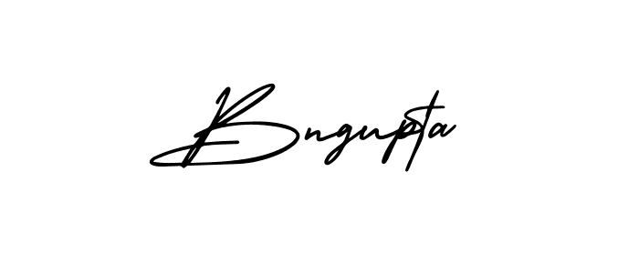 How to make Bngupta name signature. Use AmerikaSignatureDemo-Regular style for creating short signs online. This is the latest handwritten sign. Bngupta signature style 3 images and pictures png