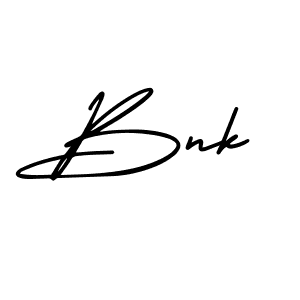 Bnk stylish signature style. Best Handwritten Sign (AmerikaSignatureDemo-Regular) for my name. Handwritten Signature Collection Ideas for my name Bnk. Bnk signature style 3 images and pictures png