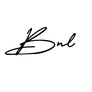 Bnl stylish signature style. Best Handwritten Sign (AmerikaSignatureDemo-Regular) for my name. Handwritten Signature Collection Ideas for my name Bnl. Bnl signature style 3 images and pictures png