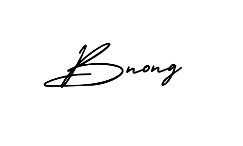 How to make Bnong signature? AmerikaSignatureDemo-Regular is a professional autograph style. Create handwritten signature for Bnong name. Bnong signature style 3 images and pictures png