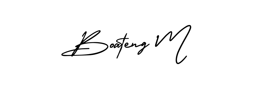 Make a beautiful signature design for name Boateng M. Use this online signature maker to create a handwritten signature for free. Boateng M signature style 3 images and pictures png