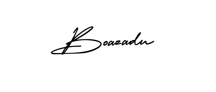 Create a beautiful signature design for name Boazadu. With this signature (AmerikaSignatureDemo-Regular) fonts, you can make a handwritten signature for free. Boazadu signature style 3 images and pictures png