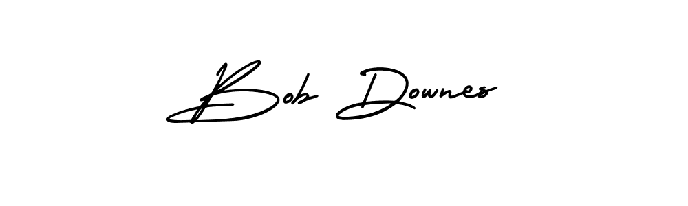 The best way (AmerikaSignatureDemo-Regular) to make a short signature is to pick only two or three words in your name. The name Bob Downes include a total of six letters. For converting this name. Bob Downes signature style 3 images and pictures png