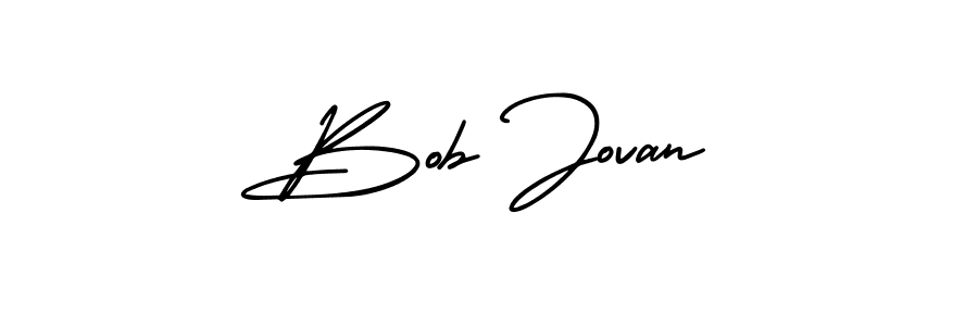 Also You can easily find your signature by using the search form. We will create Bob Jovan name handwritten signature images for you free of cost using AmerikaSignatureDemo-Regular sign style. Bob Jovan signature style 3 images and pictures png