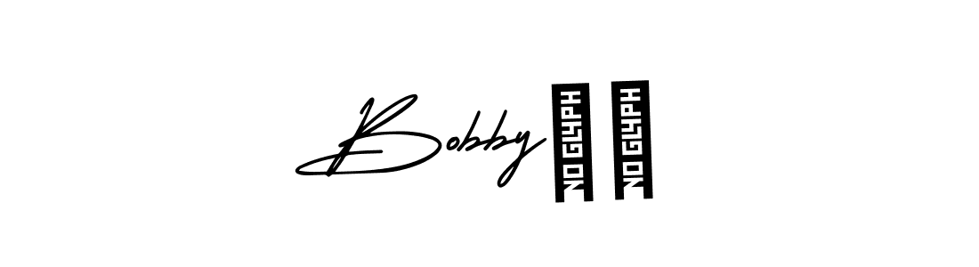 It looks lik you need a new signature style for name Bobby❤️. Design unique handwritten (AmerikaSignatureDemo-Regular) signature with our free signature maker in just a few clicks. Bobby❤️ signature style 3 images and pictures png