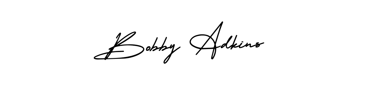 This is the best signature style for the Bobby Adkins name. Also you like these signature font (AmerikaSignatureDemo-Regular). Mix name signature. Bobby Adkins signature style 3 images and pictures png