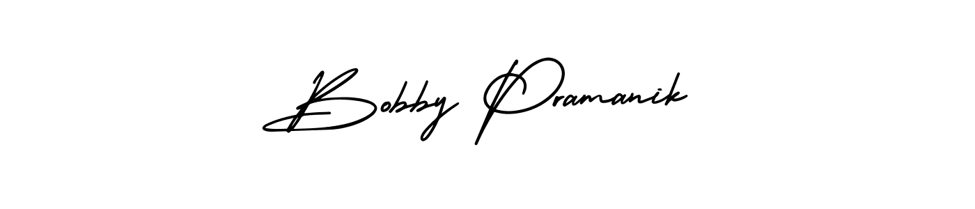 How to make Bobby Pramanik signature? AmerikaSignatureDemo-Regular is a professional autograph style. Create handwritten signature for Bobby Pramanik name. Bobby Pramanik signature style 3 images and pictures png