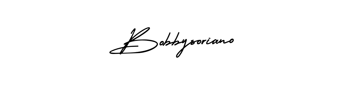 How to make Bobbysoriano signature? AmerikaSignatureDemo-Regular is a professional autograph style. Create handwritten signature for Bobbysoriano name. Bobbysoriano signature style 3 images and pictures png