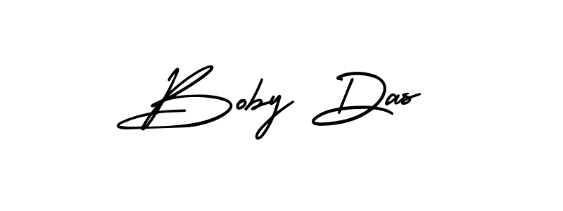 Create a beautiful signature design for name Boby Das. With this signature (AmerikaSignatureDemo-Regular) fonts, you can make a handwritten signature for free. Boby Das signature style 3 images and pictures png