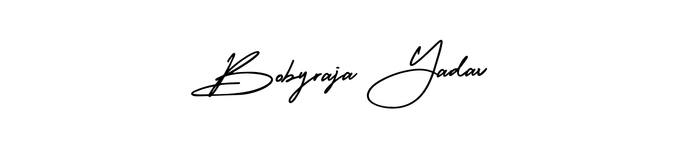 Bobyraja Yadav stylish signature style. Best Handwritten Sign (AmerikaSignatureDemo-Regular) for my name. Handwritten Signature Collection Ideas for my name Bobyraja Yadav. Bobyraja Yadav signature style 3 images and pictures png