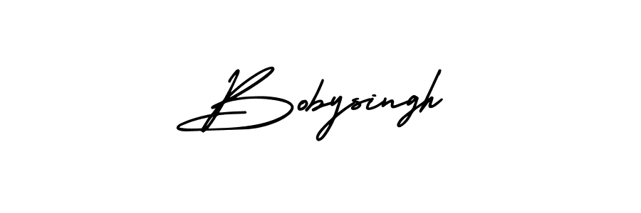 AmerikaSignatureDemo-Regular is a professional signature style that is perfect for those who want to add a touch of class to their signature. It is also a great choice for those who want to make their signature more unique. Get Bobysingh name to fancy signature for free. Bobysingh signature style 3 images and pictures png