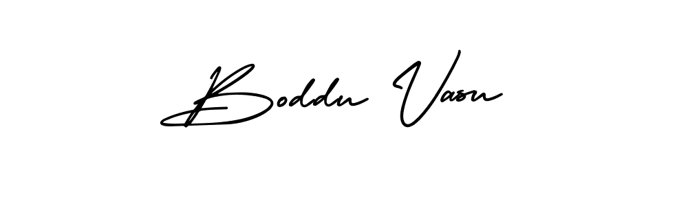 Design your own signature with our free online signature maker. With this signature software, you can create a handwritten (AmerikaSignatureDemo-Regular) signature for name Boddu Vasu. Boddu Vasu signature style 3 images and pictures png