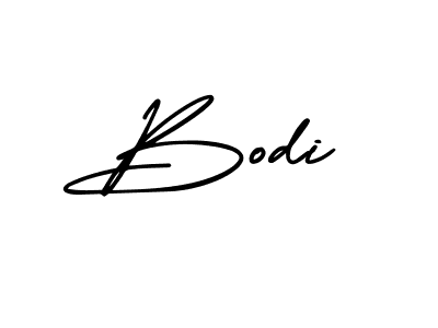 Use a signature maker to create a handwritten signature online. With this signature software, you can design (AmerikaSignatureDemo-Regular) your own signature for name Bodi. Bodi signature style 3 images and pictures png