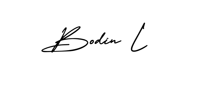 It looks lik you need a new signature style for name Bodin L. Design unique handwritten (AmerikaSignatureDemo-Regular) signature with our free signature maker in just a few clicks. Bodin L signature style 3 images and pictures png