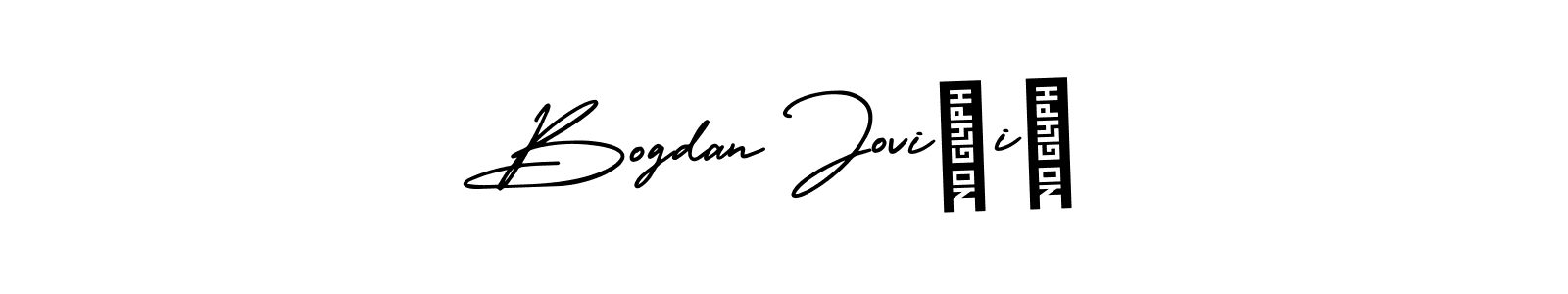 Design your own signature with our free online signature maker. With this signature software, you can create a handwritten (AmerikaSignatureDemo-Regular) signature for name Bogdan Jovičić. Bogdan Jovičić signature style 3 images and pictures png