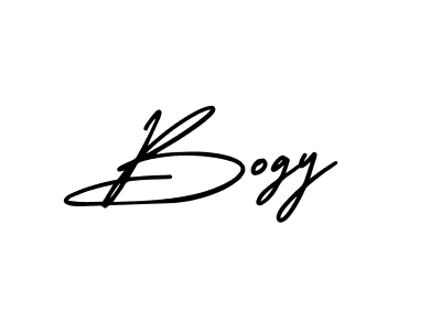 Bogy stylish signature style. Best Handwritten Sign (AmerikaSignatureDemo-Regular) for my name. Handwritten Signature Collection Ideas for my name Bogy. Bogy signature style 3 images and pictures png
