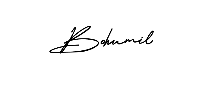 Design your own signature with our free online signature maker. With this signature software, you can create a handwritten (AmerikaSignatureDemo-Regular) signature for name Bohumil. Bohumil signature style 3 images and pictures png