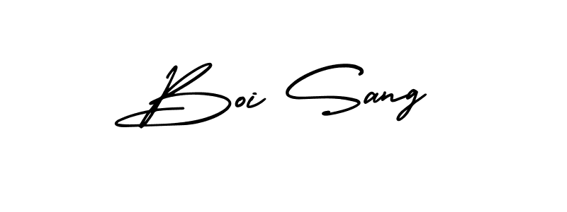 if you are searching for the best signature style for your name Boi Sang. so please give up your signature search. here we have designed multiple signature styles  using AmerikaSignatureDemo-Regular. Boi Sang signature style 3 images and pictures png