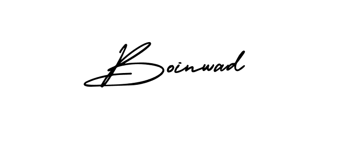 Make a beautiful signature design for name Boinwad. With this signature (AmerikaSignatureDemo-Regular) style, you can create a handwritten signature for free. Boinwad signature style 3 images and pictures png
