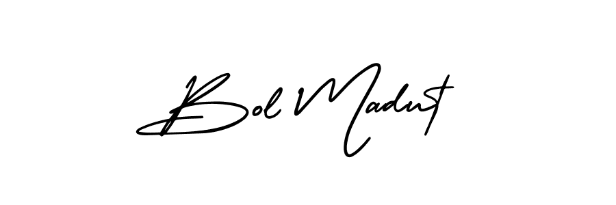 Make a beautiful signature design for name Bol Madut. With this signature (AmerikaSignatureDemo-Regular) style, you can create a handwritten signature for free. Bol Madut signature style 3 images and pictures png