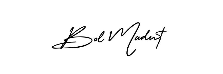 Make a beautiful signature design for name Bol Madut. With this signature (AmerikaSignatureDemo-Regular) style, you can create a handwritten signature for free. Bol Madut signature style 3 images and pictures png