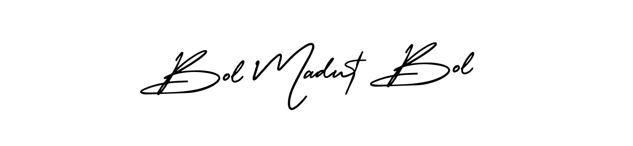 How to make Bol Madut Bol signature? AmerikaSignatureDemo-Regular is a professional autograph style. Create handwritten signature for Bol Madut Bol name. Bol Madut Bol signature style 3 images and pictures png