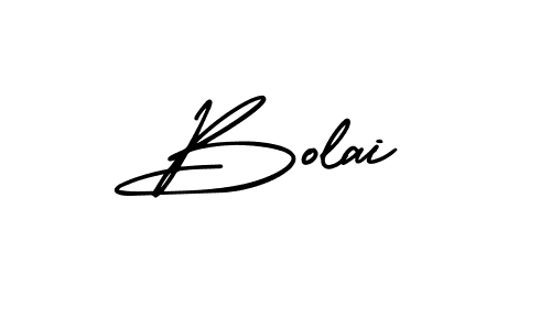 Bolai stylish signature style. Best Handwritten Sign (AmerikaSignatureDemo-Regular) for my name. Handwritten Signature Collection Ideas for my name Bolai. Bolai signature style 3 images and pictures png