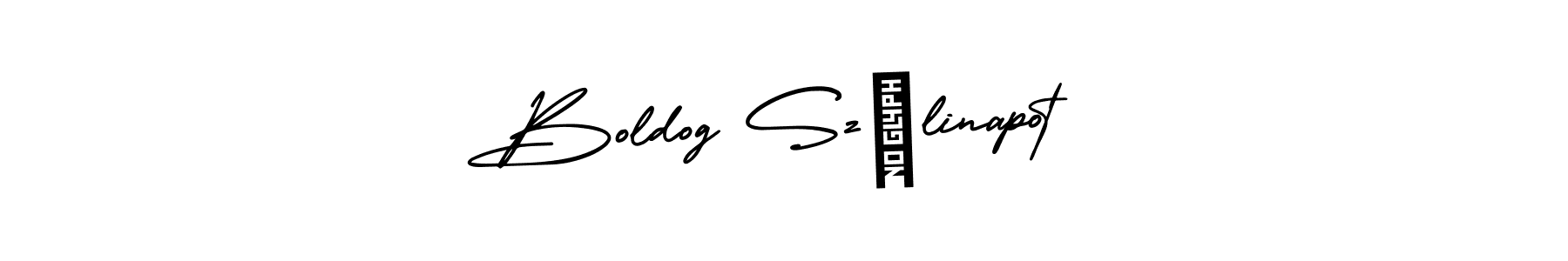 Make a beautiful signature design for name Boldog Szülinapot. With this signature (AmerikaSignatureDemo-Regular) style, you can create a handwritten signature for free. Boldog Szülinapot signature style 3 images and pictures png