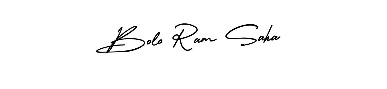 Use a signature maker to create a handwritten signature online. With this signature software, you can design (AmerikaSignatureDemo-Regular) your own signature for name Bolo Ram Saha. Bolo Ram Saha signature style 3 images and pictures png