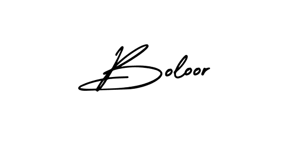 Use a signature maker to create a handwritten signature online. With this signature software, you can design (AmerikaSignatureDemo-Regular) your own signature for name Boloor. Boloor signature style 3 images and pictures png
