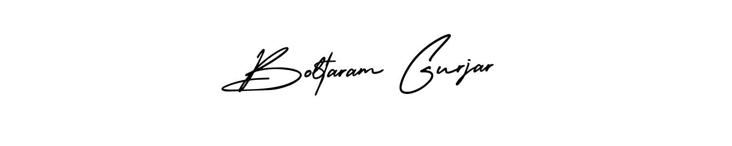 You should practise on your own different ways (AmerikaSignatureDemo-Regular) to write your name (Boltaram Gurjar) in signature. don't let someone else do it for you. Boltaram Gurjar signature style 3 images and pictures png