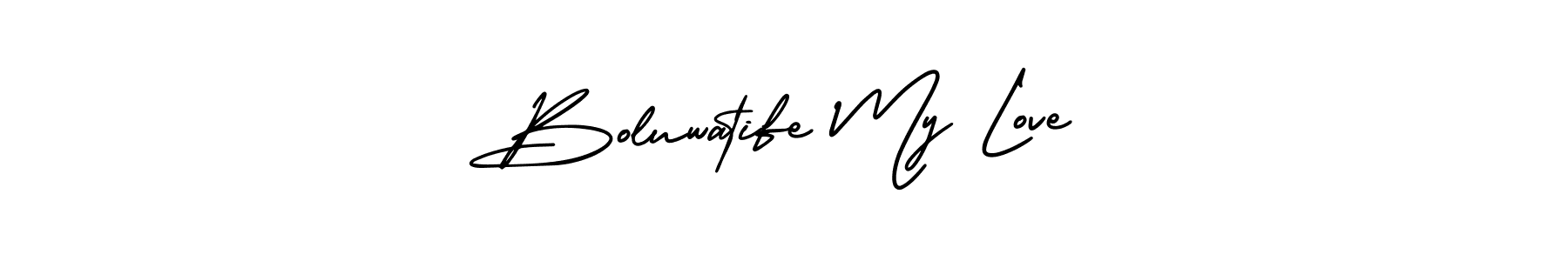 Also we have Boluwatife My Love name is the best signature style. Create professional handwritten signature collection using AmerikaSignatureDemo-Regular autograph style. Boluwatife My Love signature style 3 images and pictures png