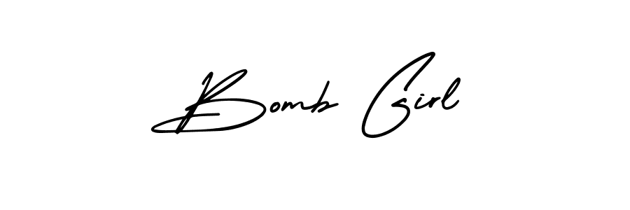 Create a beautiful signature design for name Bomb Girl. With this signature (AmerikaSignatureDemo-Regular) fonts, you can make a handwritten signature for free. Bomb Girl signature style 3 images and pictures png
