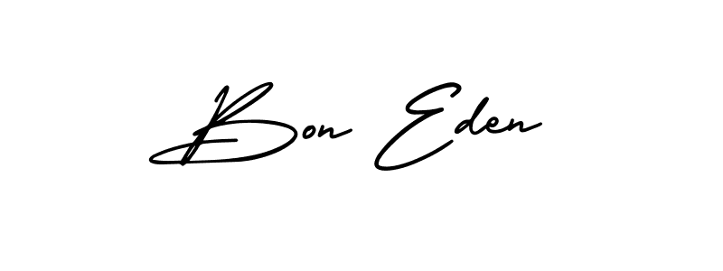 Make a beautiful signature design for name Bon Eden. With this signature (AmerikaSignatureDemo-Regular) style, you can create a handwritten signature for free. Bon Eden signature style 3 images and pictures png