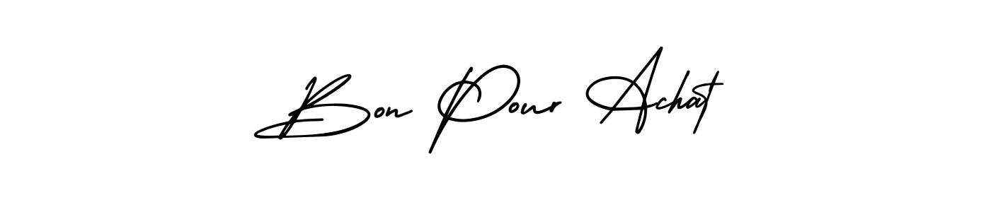 You should practise on your own different ways (AmerikaSignatureDemo-Regular) to write your name (Bon Pour Achat) in signature. don't let someone else do it for you. Bon Pour Achat signature style 3 images and pictures png