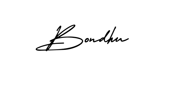 Make a beautiful signature design for name Bondhu. Use this online signature maker to create a handwritten signature for free. Bondhu signature style 3 images and pictures png