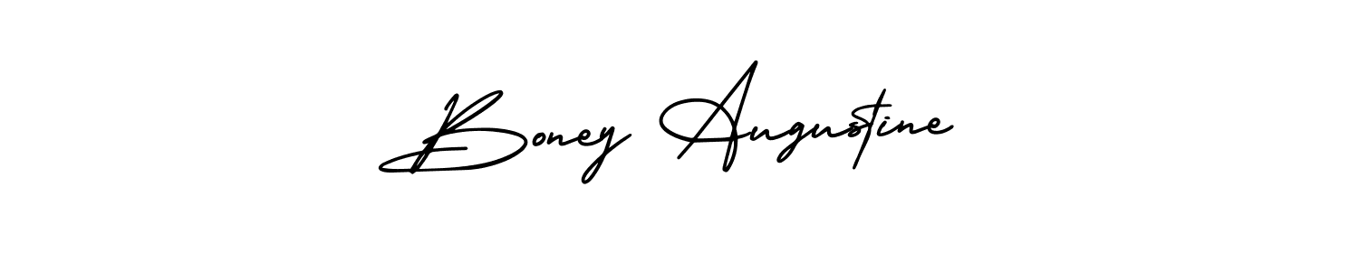 This is the best signature style for the Boney Augustine name. Also you like these signature font (AmerikaSignatureDemo-Regular). Mix name signature. Boney Augustine signature style 3 images and pictures png