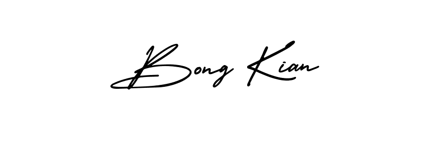Bong Kian stylish signature style. Best Handwritten Sign (AmerikaSignatureDemo-Regular) for my name. Handwritten Signature Collection Ideas for my name Bong Kian. Bong Kian signature style 3 images and pictures png