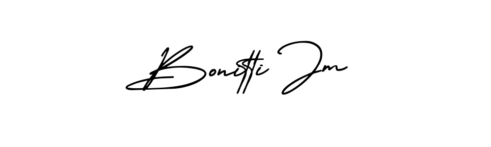 How to make Bonitti Jm signature? AmerikaSignatureDemo-Regular is a professional autograph style. Create handwritten signature for Bonitti Jm name. Bonitti Jm signature style 3 images and pictures png