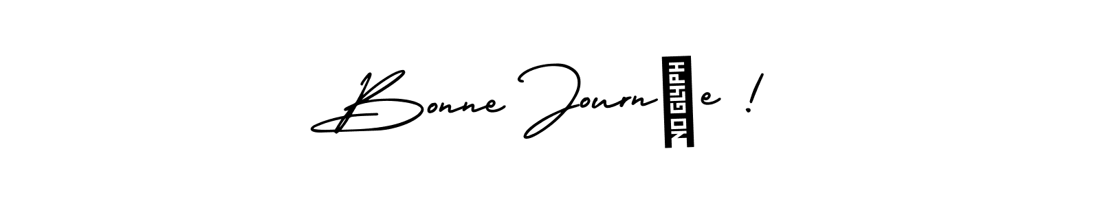 How to make Bonne Journée ! signature? AmerikaSignatureDemo-Regular is a professional autograph style. Create handwritten signature for Bonne Journée ! name. Bonne Journée ! signature style 3 images and pictures png