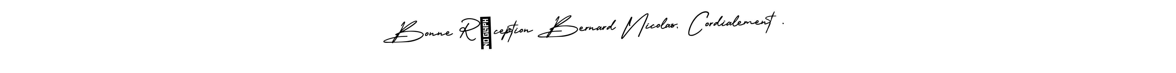 Similarly AmerikaSignatureDemo-Regular is the best handwritten signature design. Signature creator online .You can use it as an online autograph creator for name Bonne Réception Bernard Nicolas, Cordialement .. Bonne Réception Bernard Nicolas, Cordialement . signature style 3 images and pictures png