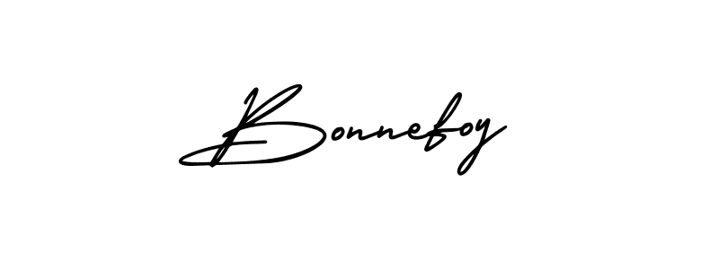 How to make Bonnefoy signature? AmerikaSignatureDemo-Regular is a professional autograph style. Create handwritten signature for Bonnefoy name. Bonnefoy signature style 3 images and pictures png