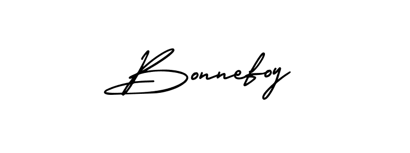 How to make Bonnefoy signature? AmerikaSignatureDemo-Regular is a professional autograph style. Create handwritten signature for Bonnefoy name. Bonnefoy signature style 3 images and pictures png