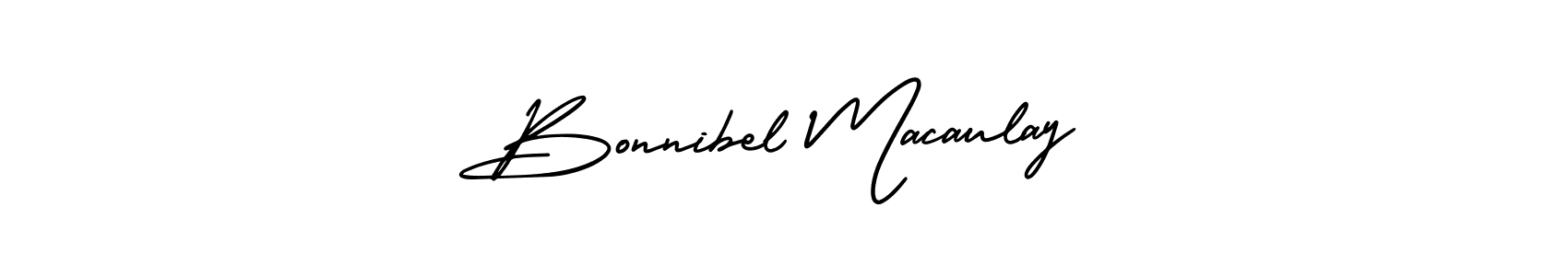 AmerikaSignatureDemo-Regular is a professional signature style that is perfect for those who want to add a touch of class to their signature. It is also a great choice for those who want to make their signature more unique. Get Bonnibel Macaulay name to fancy signature for free. Bonnibel Macaulay signature style 3 images and pictures png